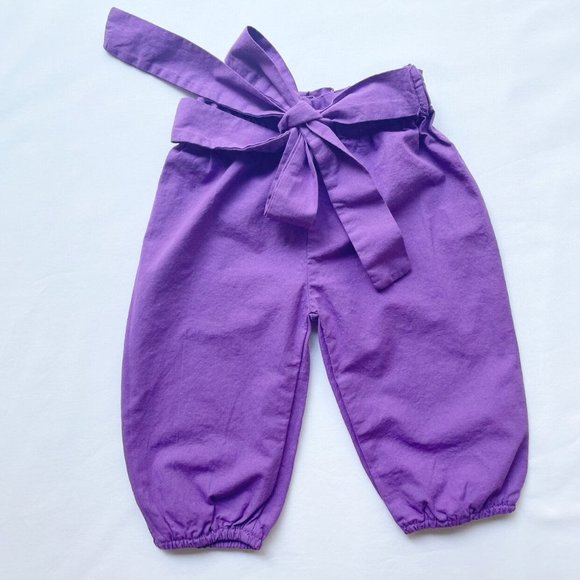 Purple Jogger Harem Pants Baby Size 6-12 Months - Picture 4 of 9